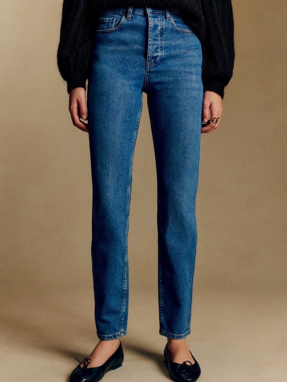 Sézane Brut Sexy Jeans in Denim Blue Size 10